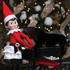 Elf on the shelf “SATIN TIERED SKIRT” Outfit